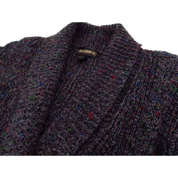 Vintage Petite Sophisticate Cardigan Sweater Womens Small Cable Knit Open V-Neck - Picture 5 of 12